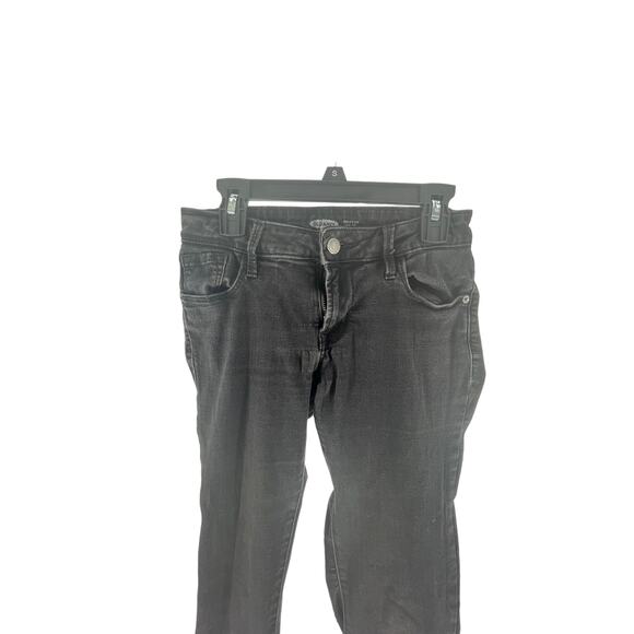 Old Navy Black Wash Denim Rockstar Skinny Jeans Women's Size 4 - Picture 3 of 7